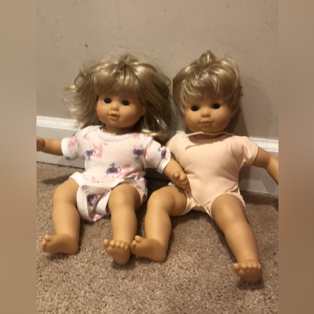Bitty Twins (American Girl Brand) Girl & Boy (will add more clothes)